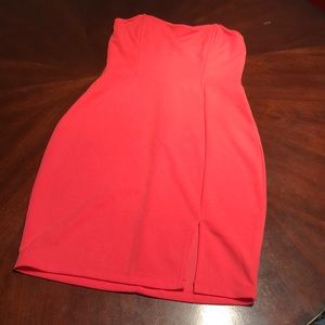 Strapless Pink Cocktail Dress